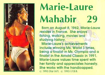 1993 Star Pro Body Builders #29 Marie Mahabir Back